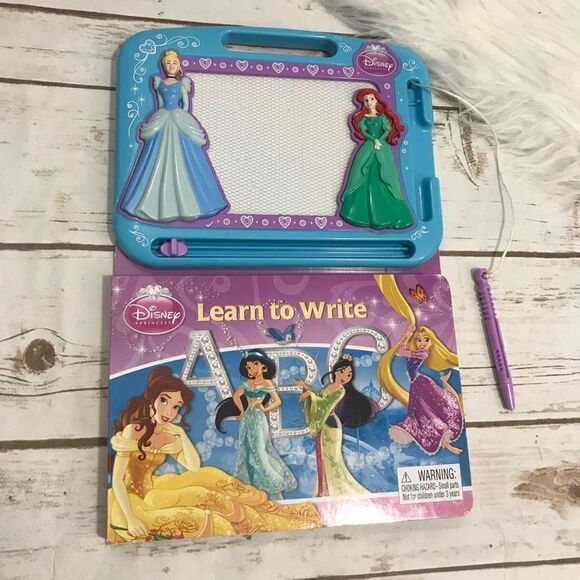 Disney Princess Learn To Write ABC Book Magnetic Pen - Picture 1 of 7
